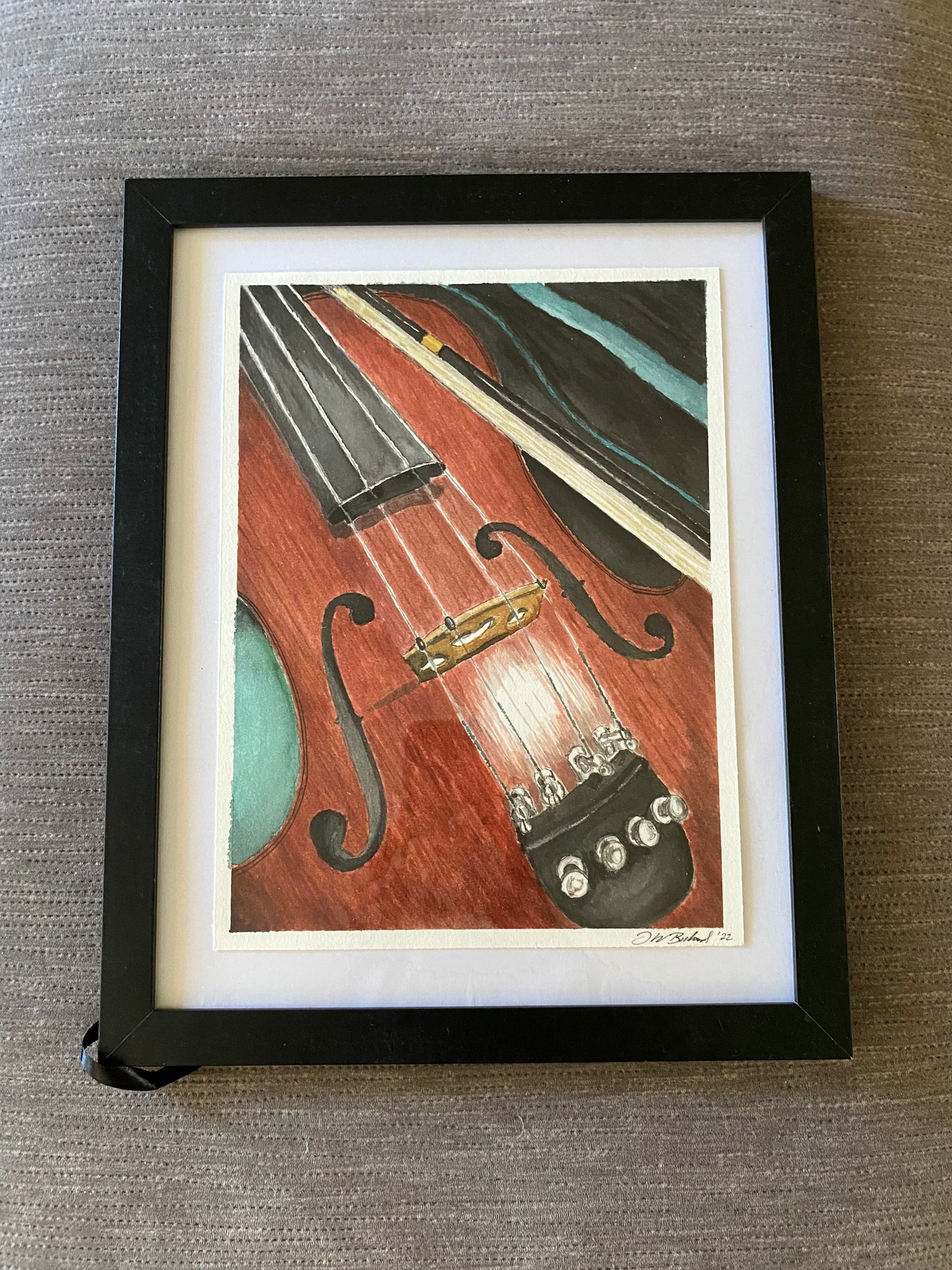 Frederica - Original watercolour by J.W. Bullard
