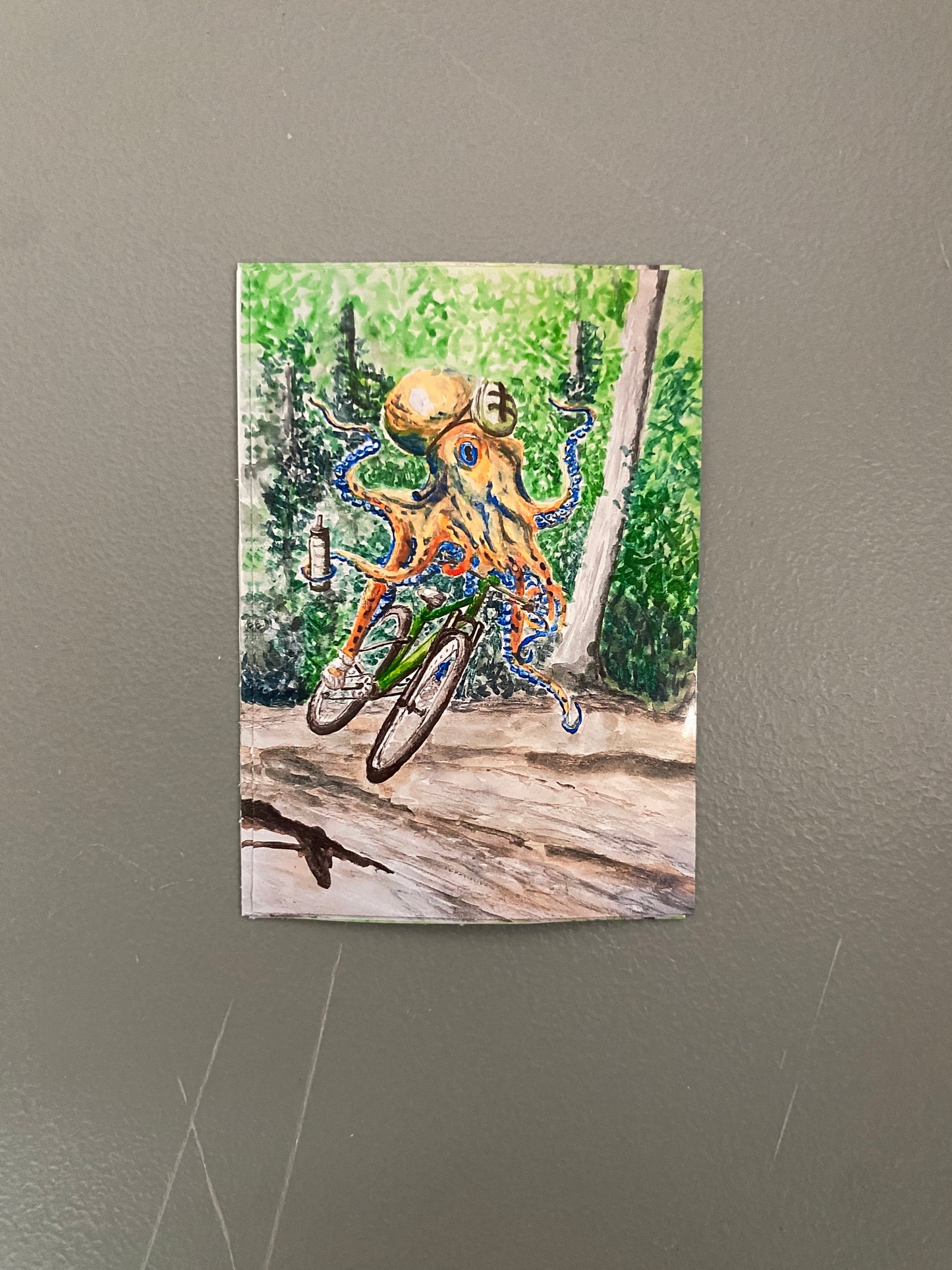 Octopus Cyclist - STICKER