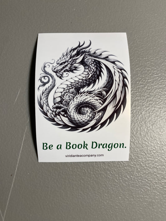 Be a Book Dragon - STICKER