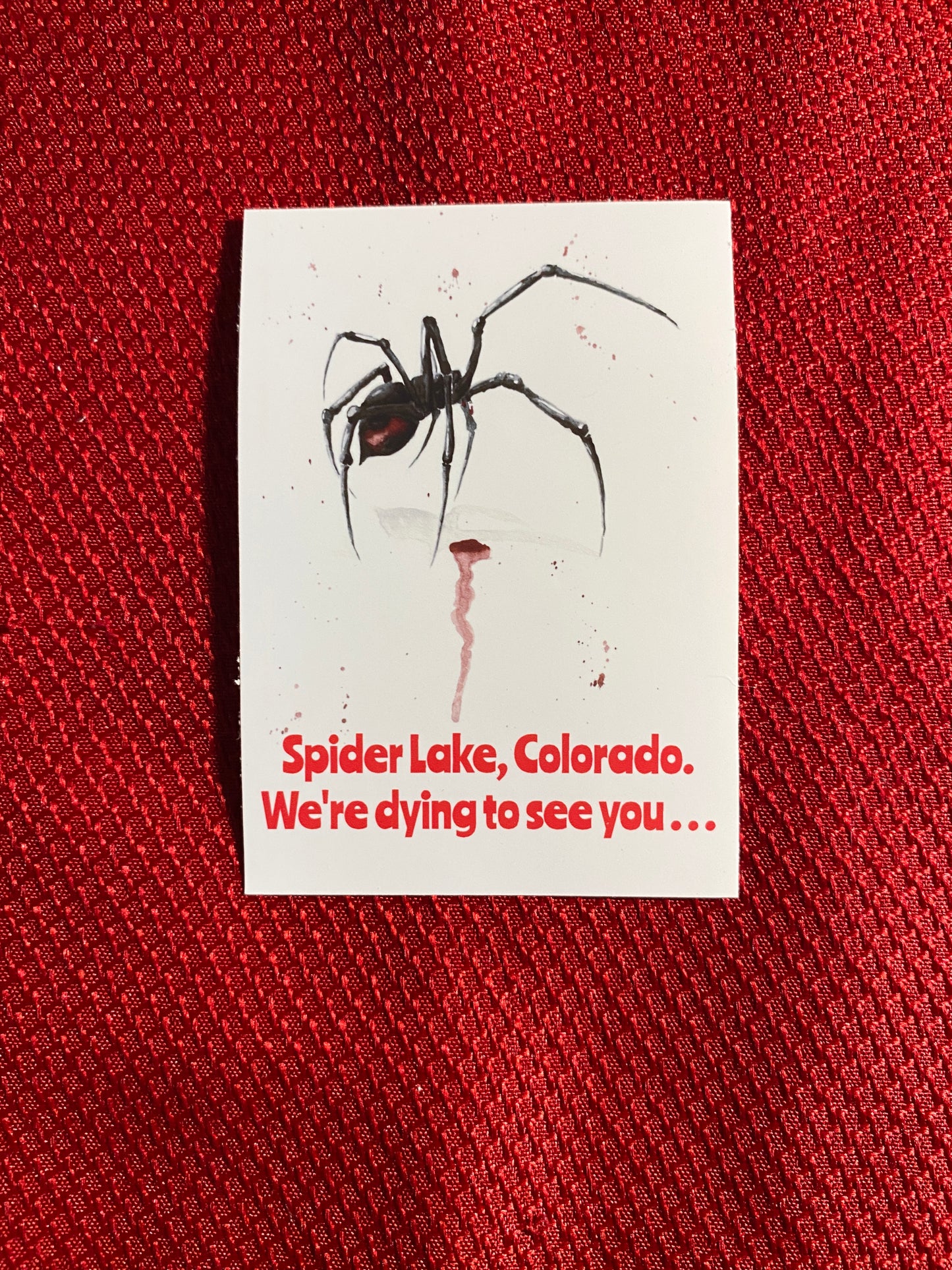 Welcome to SPIDER LAKE - sticker