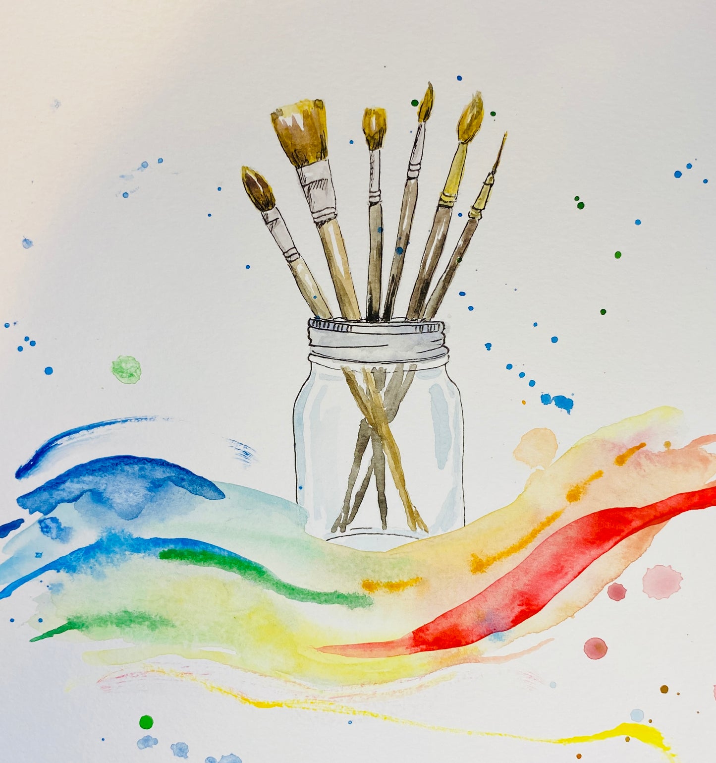 Everyone Needs Paintbrushes - matte art print