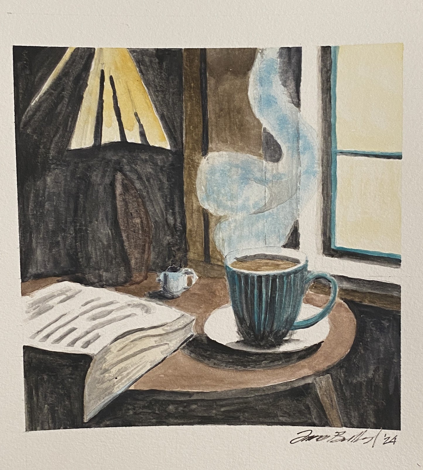 Quiet Tea Time - matte art print