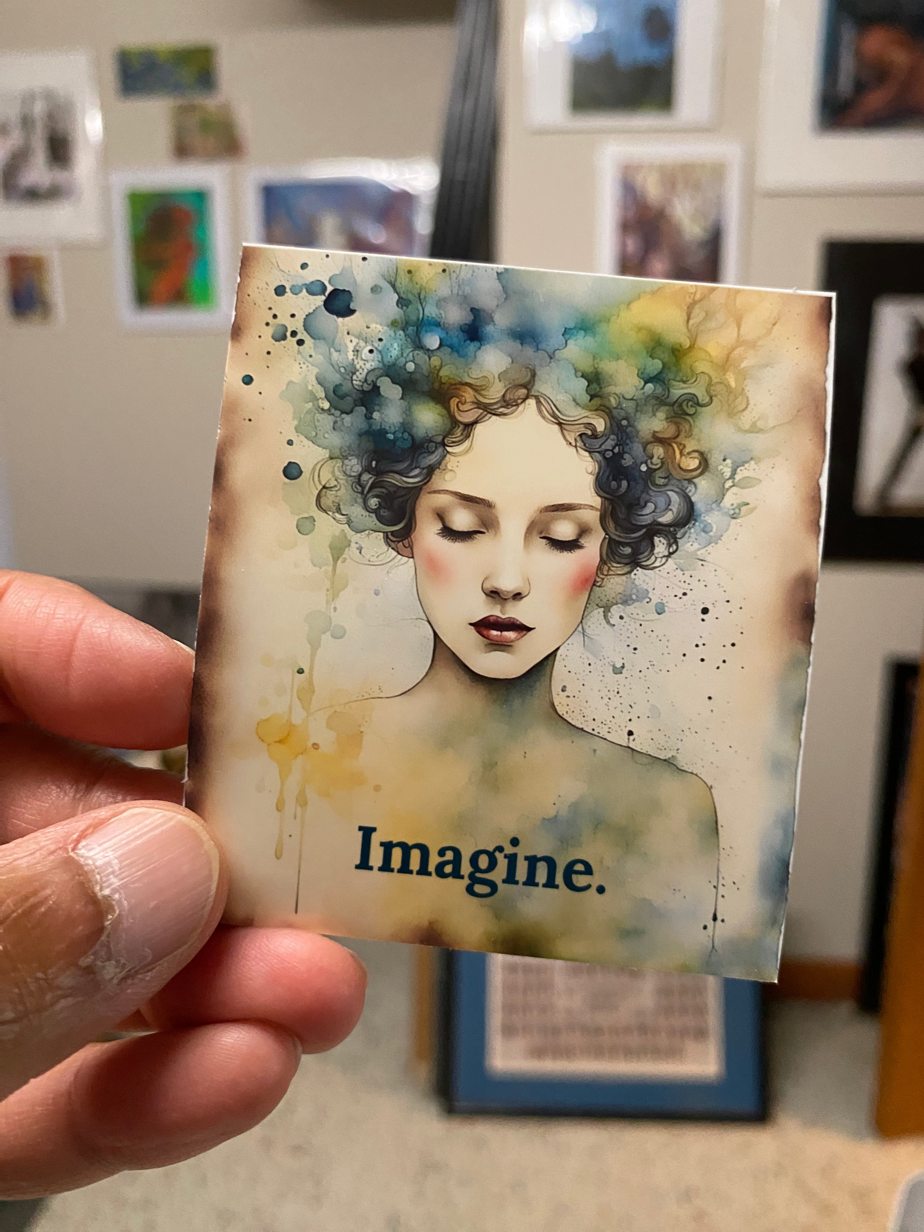 Imagine. - STICKER – Viridian Tea Company