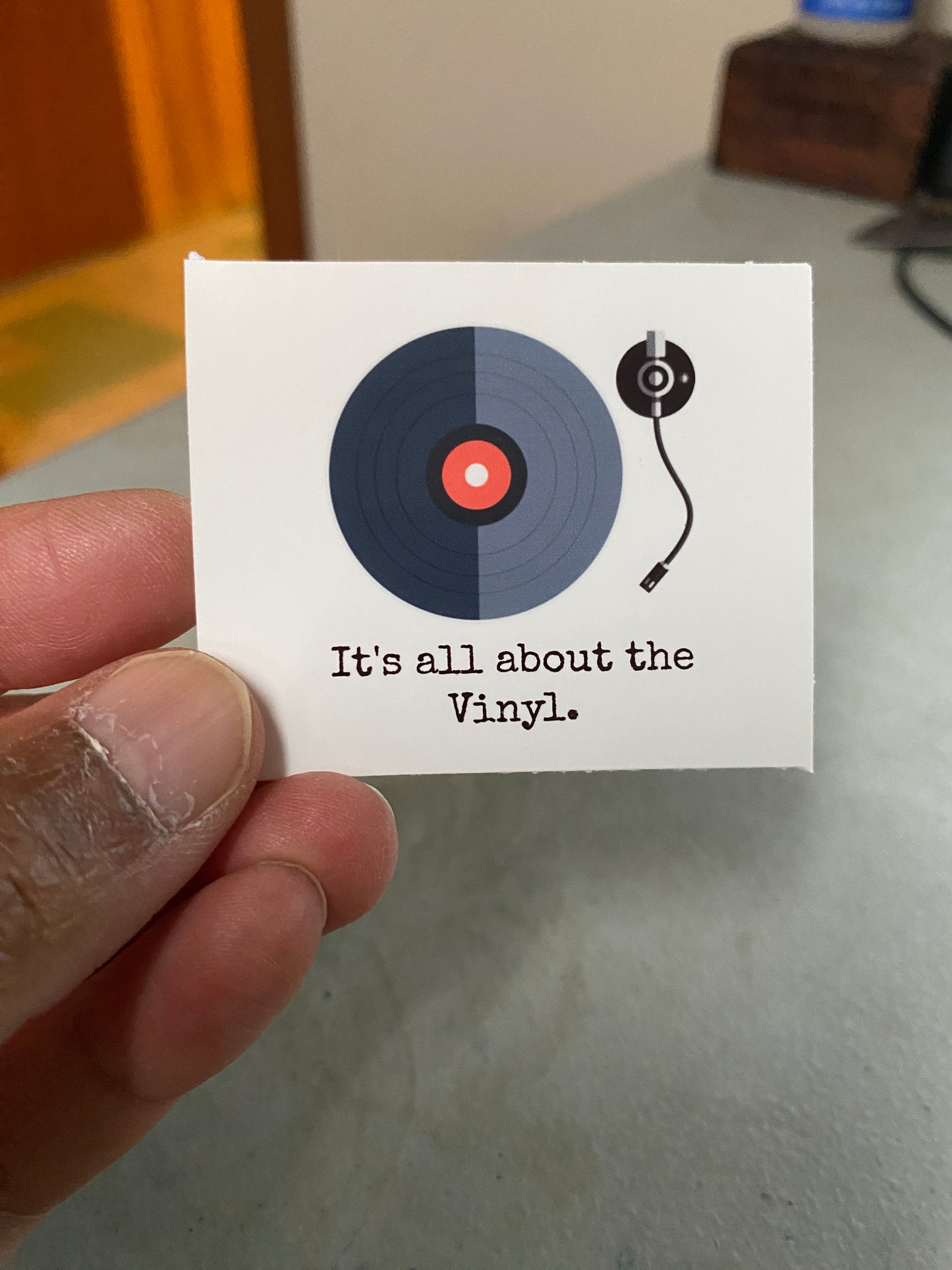 It's All About the Vinyl - STICKER