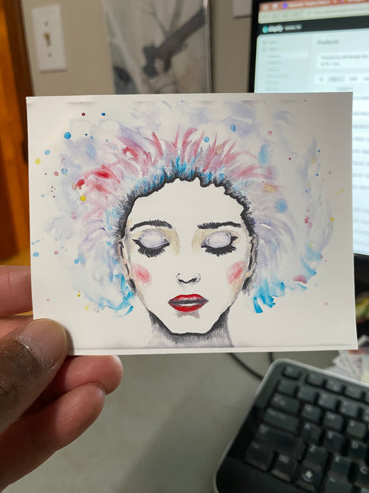 Dreaming Woman - STICKER