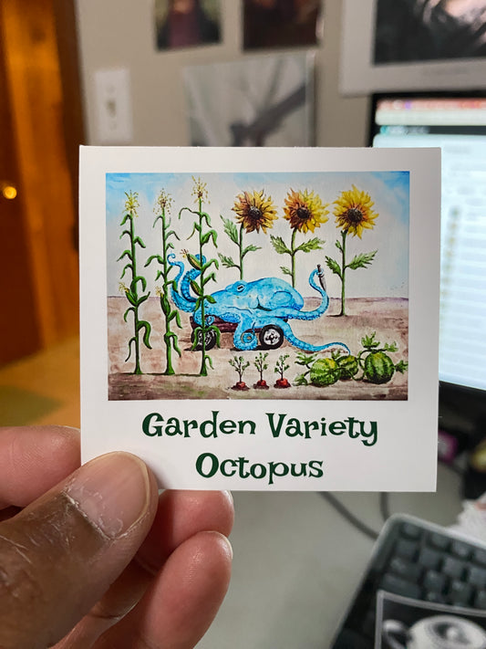 Garden Variety Octopus - STICKER