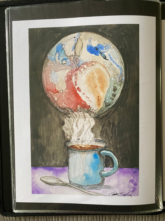 Tea With Pluto - matte photo print