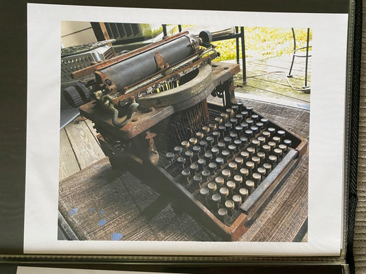 Antique Typewriter - matte photo print