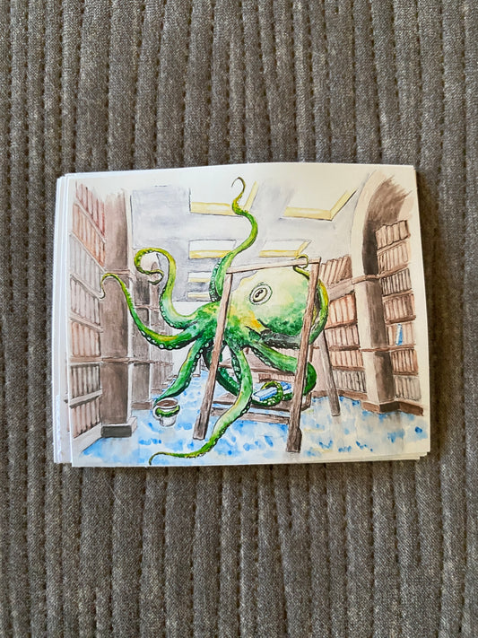 Library Octopus - STICKER