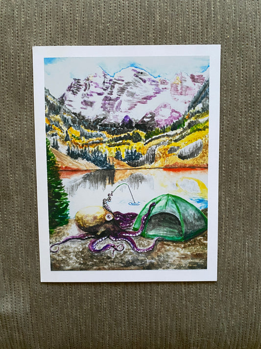 Camp Octopus - matte photo print