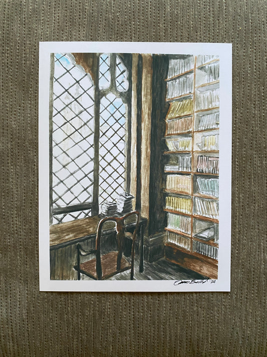 Quiet Study Area - matte photo print