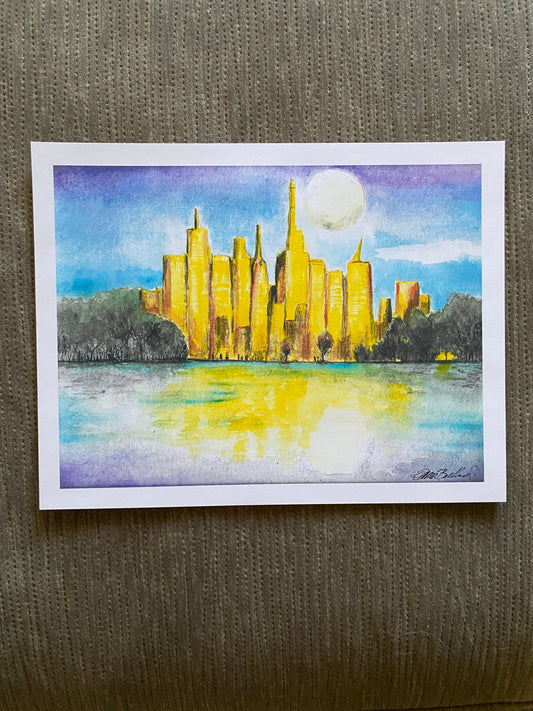 Moon City - matte photo print