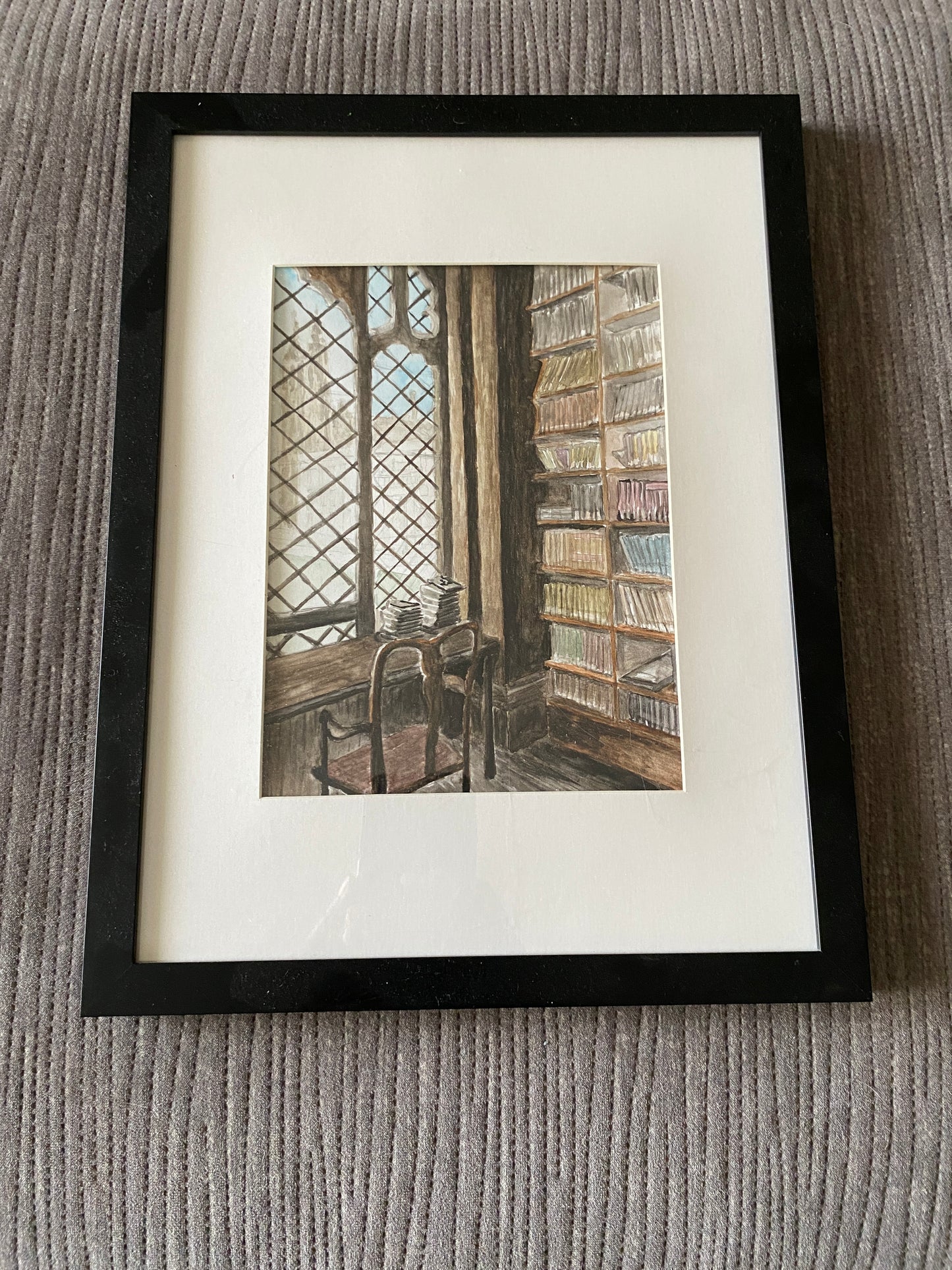 Quiet Study Area - Original Watercolour by J.W. Bullard